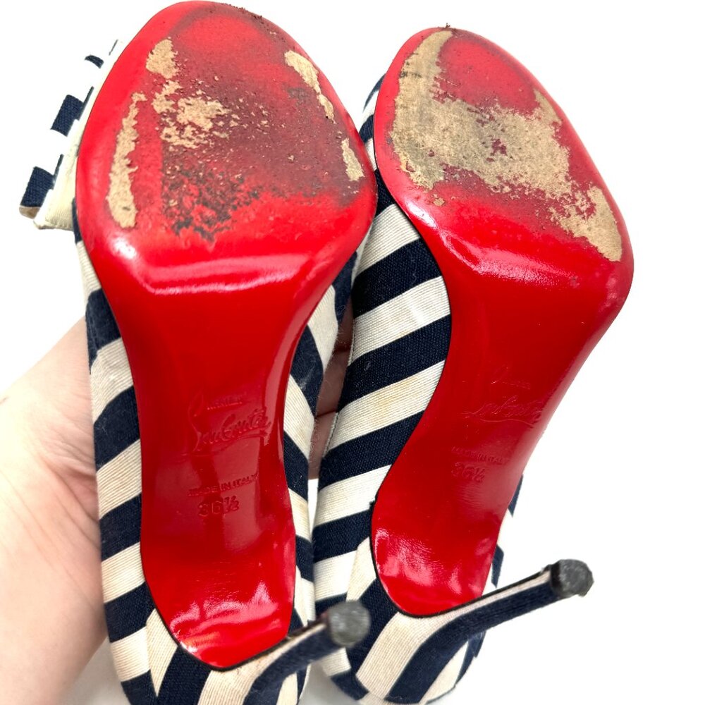 🌷❤️‍🔥FINAL SALE 🔥 NO OFFERS🌷💥Christian Louboutin Just Soon Heels 36.5 - Picture 10 of 12